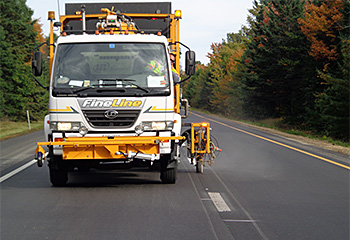 Fine Line Pavement Striping Road and Highway Striping Fine Line Pavement Striping Road and Highway Striping